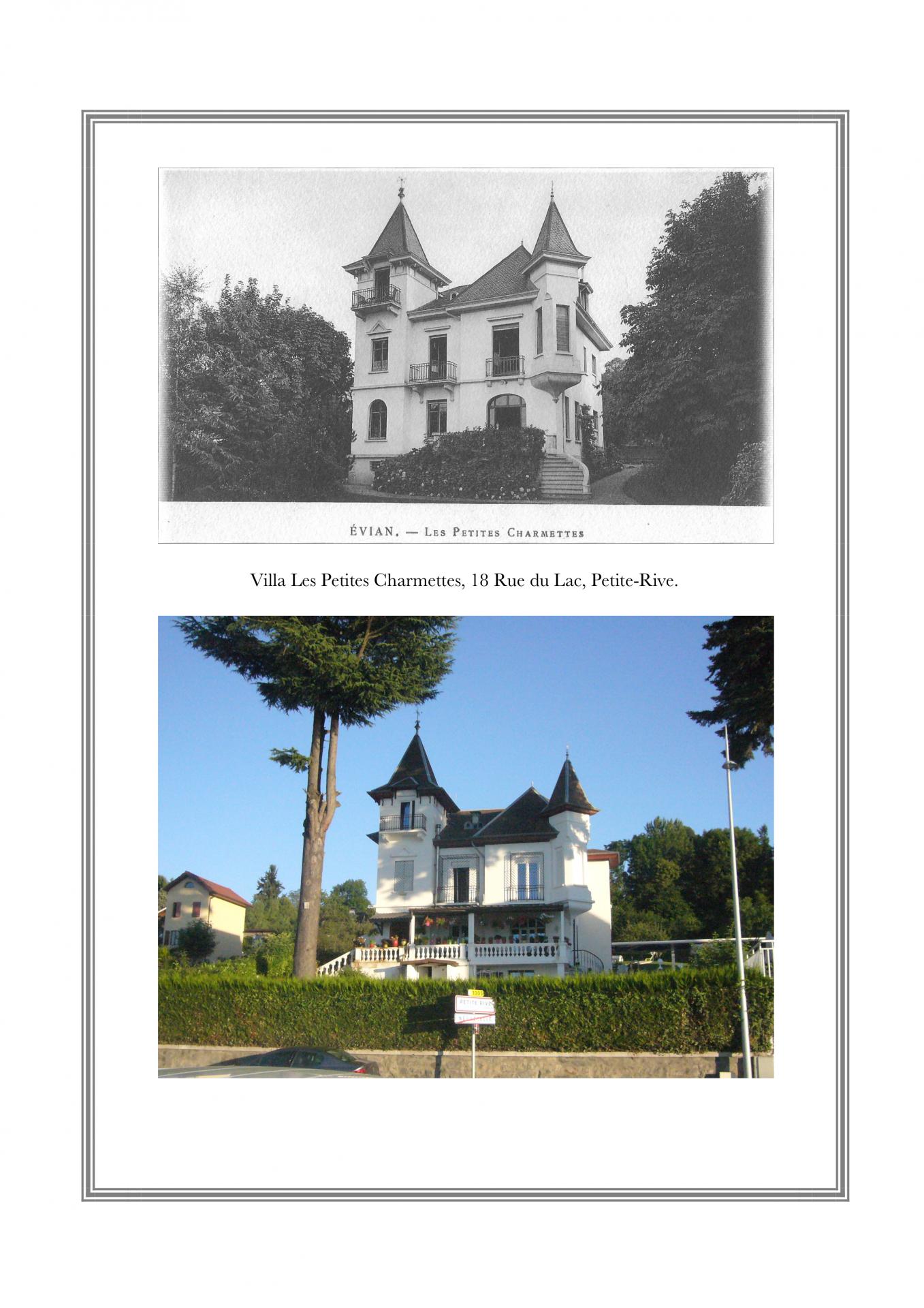 Villa Les petites Charmettes, 18 rue du Lac, Petite-Rive