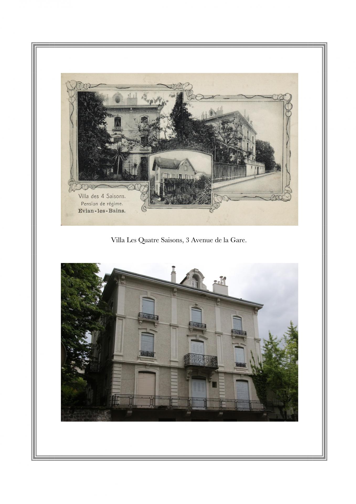 Villa Les Quatres Saisons, 3 avenue de la Gare