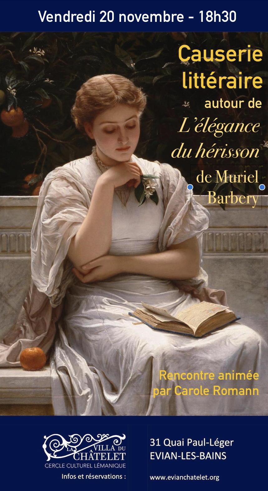 Affiche causerie 20 novembre 2026