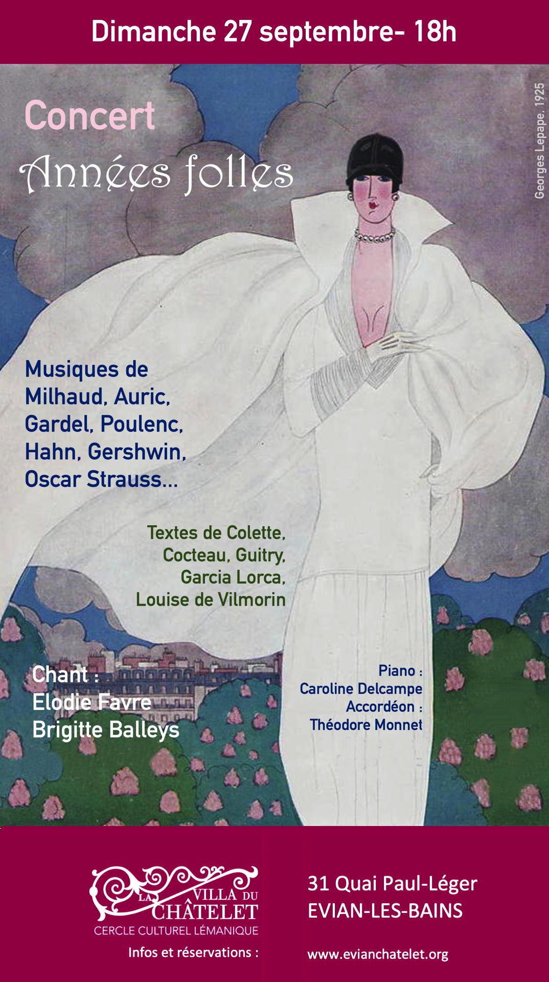 Affiche concert Années folles